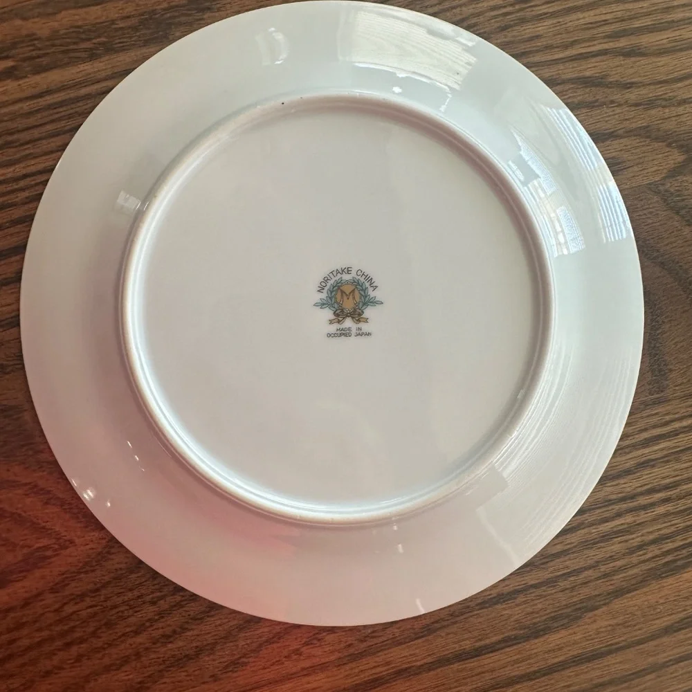 Occupied Japan Vintage Noritake China Cardinal Rose 7 5/8” Salad Plate